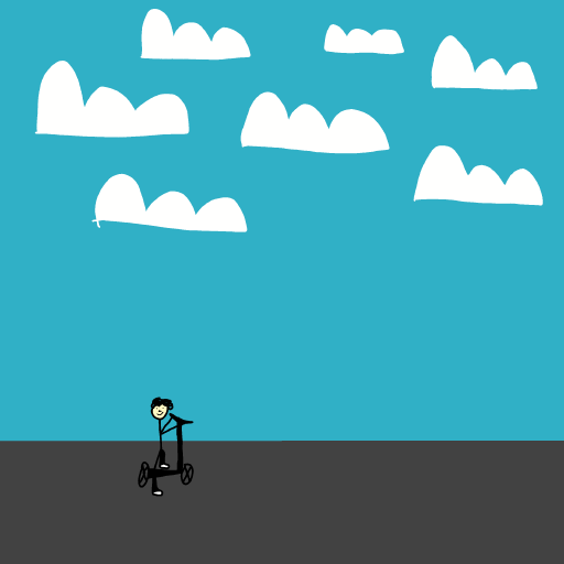 Scooter drawing by Cwis448