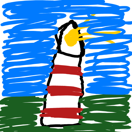 Lighthouse drawing by sharp-coral-sage