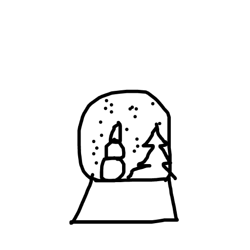 Snow Globe drawing by ivory-teal-builder