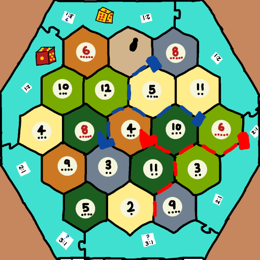 Catan drawing by monthra