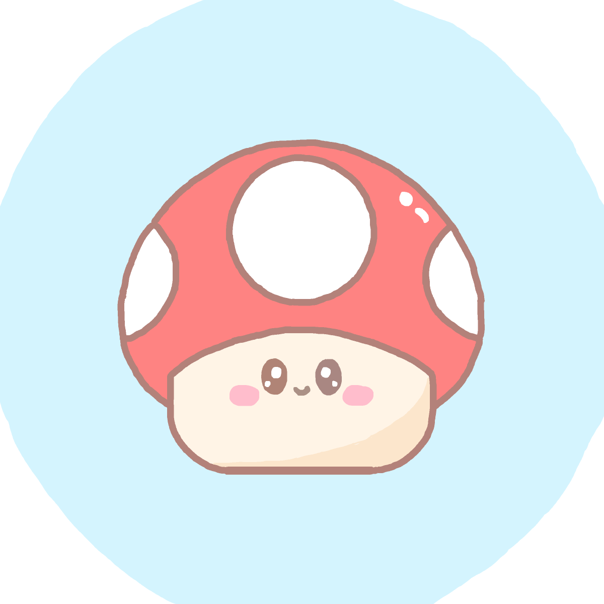 Super Mushroom drawing by paigey-doodle