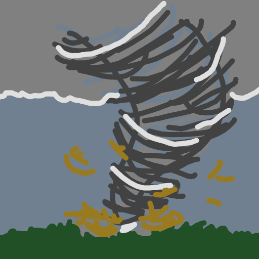 Tornado drawing by mjolnirbear