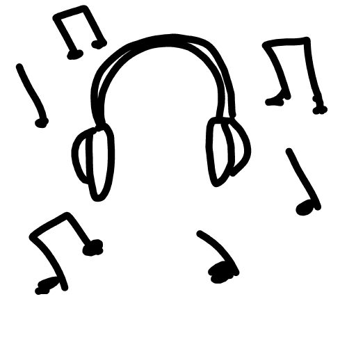 Headphones drawing by sonic-bold-major