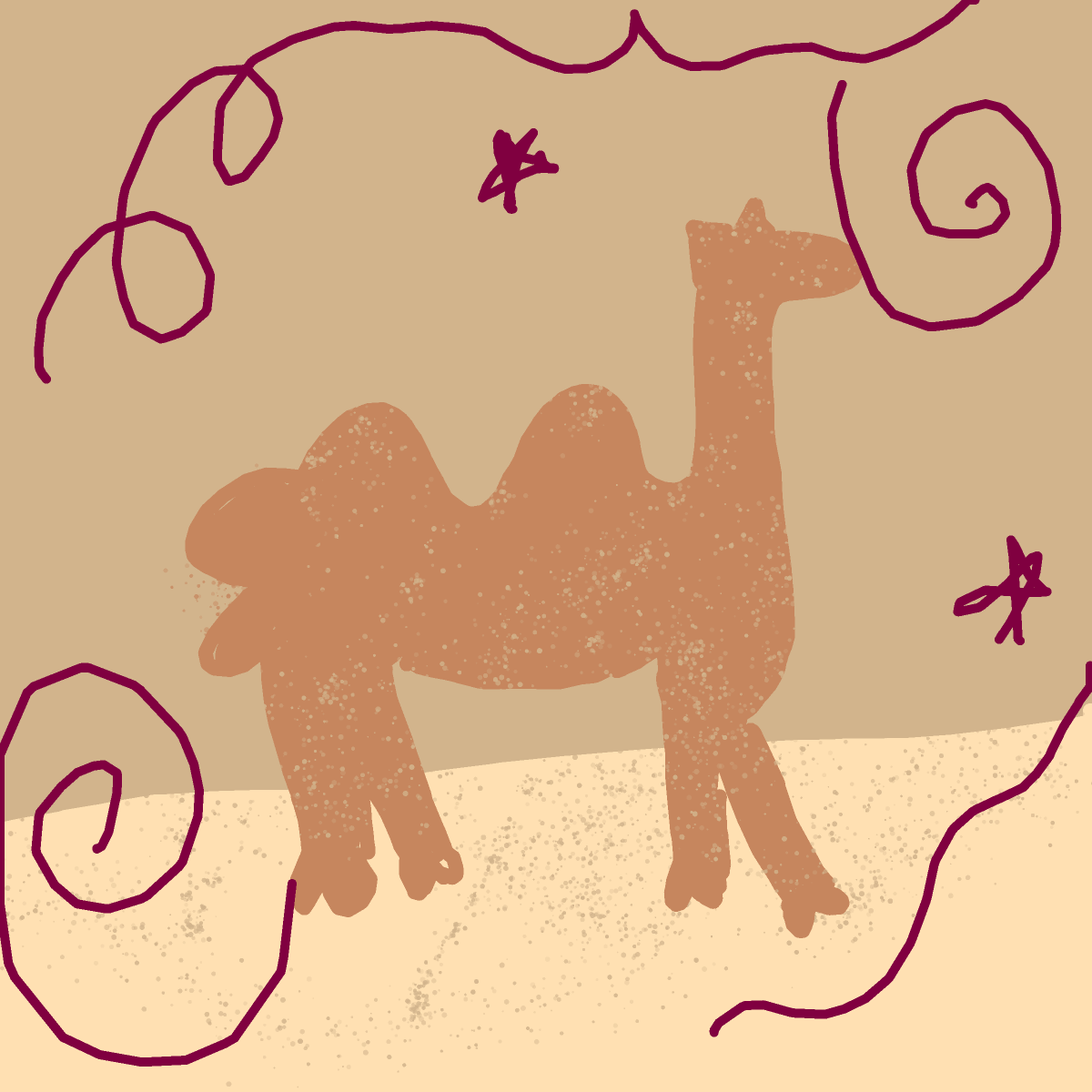 Camel drawing by sun-rose-drive