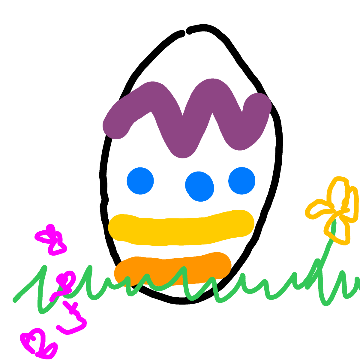 Easter Egg drawing by Tessie