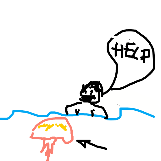 Jellyfish drawing by delta-hyper-spire