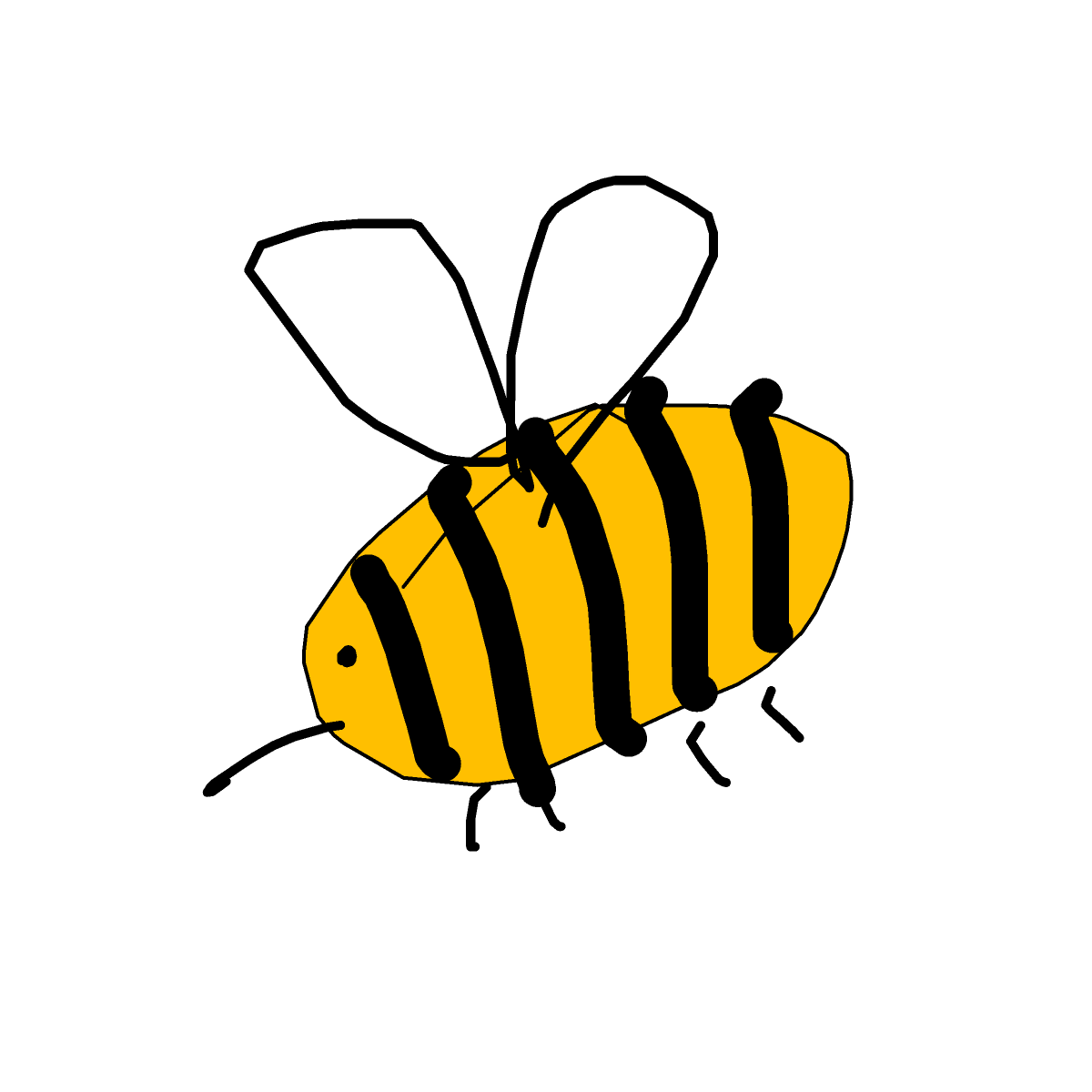 Bee drawing by loddie