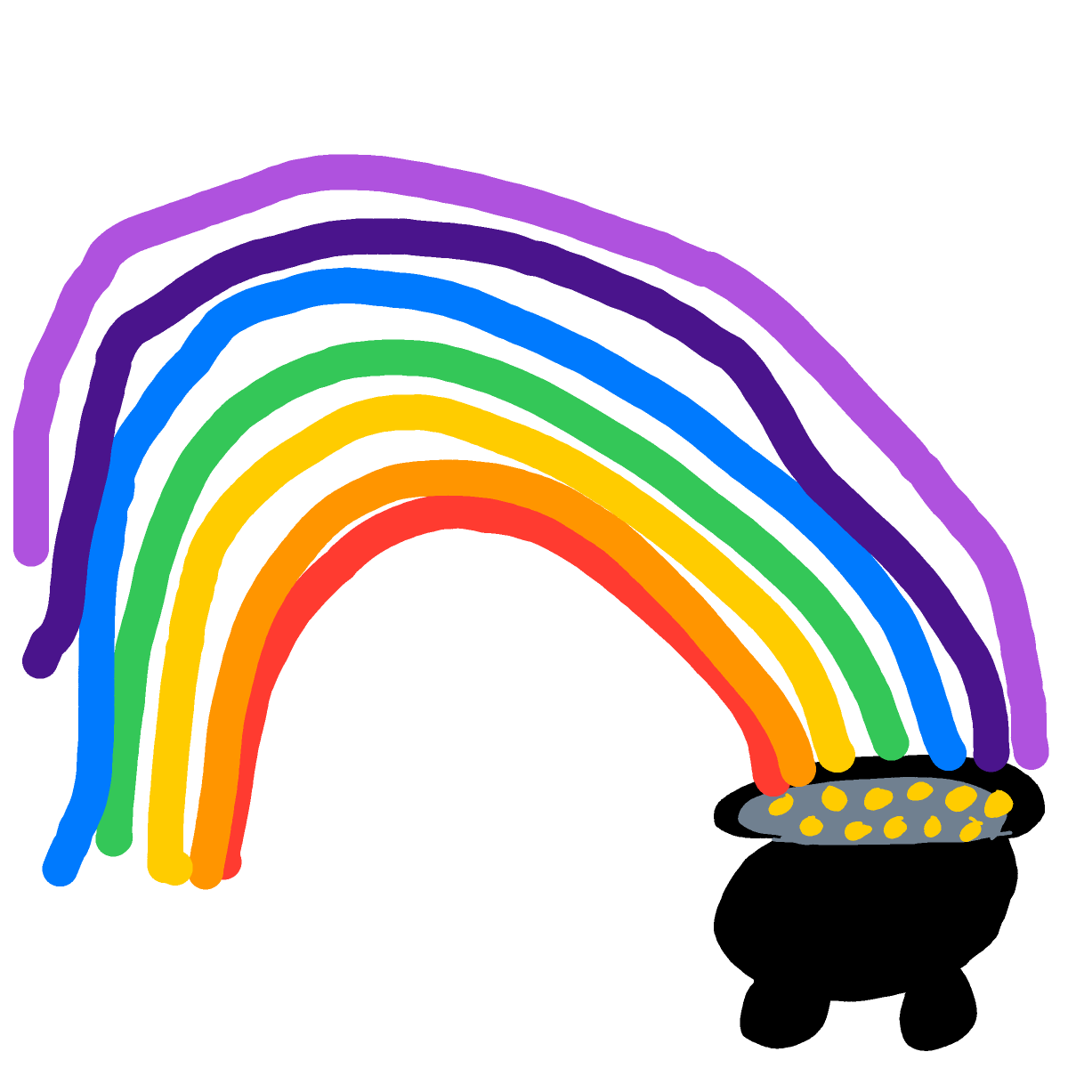 Pot of Gold drawing by Shandi