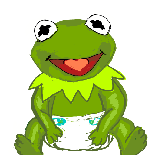 Baby Kermit drawing by manders