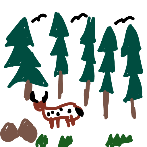 Forest drawing by SafiyyaJ