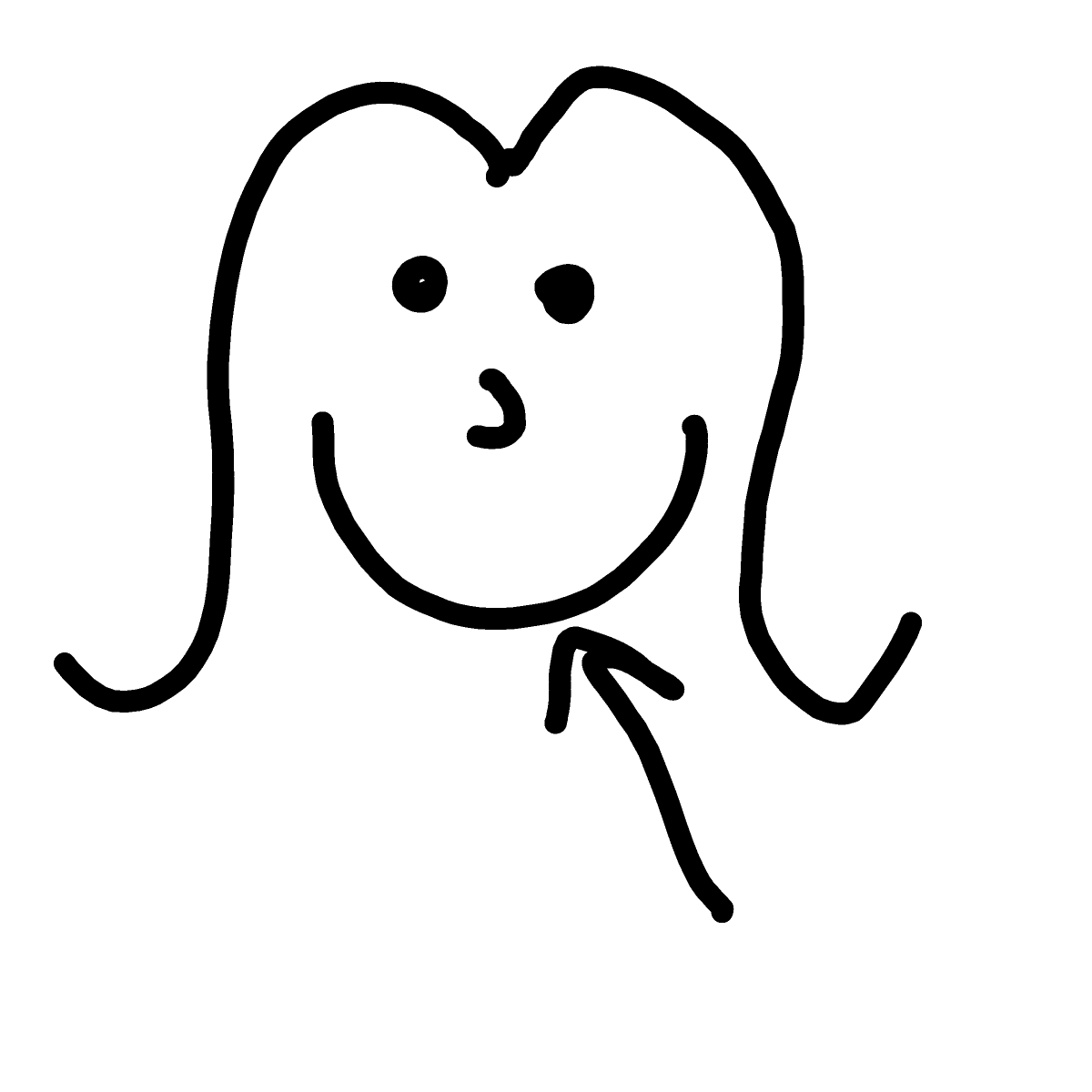 Smile drawing by snow-pearl-force