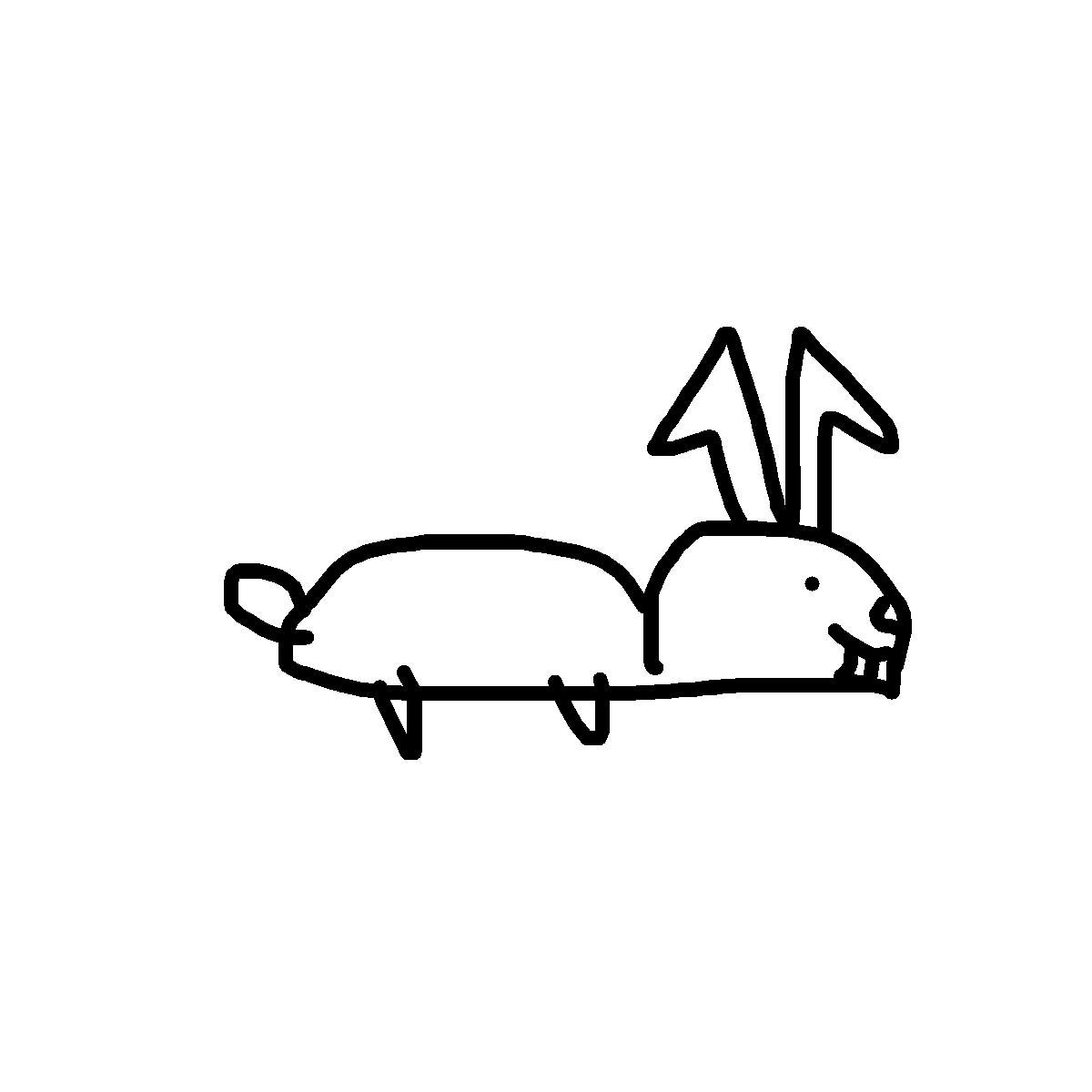 Bunny drawing by grou