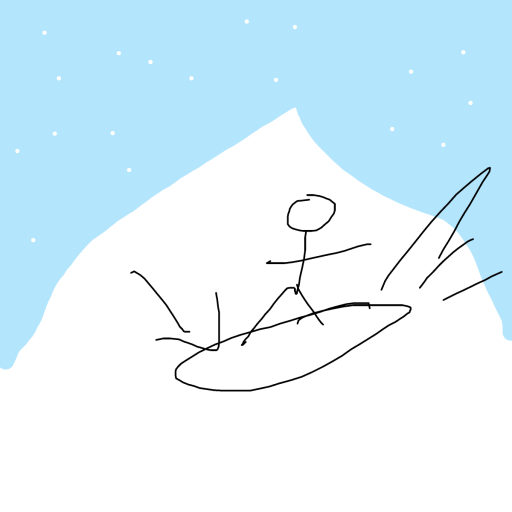 Snowboard drawing by princess fiona