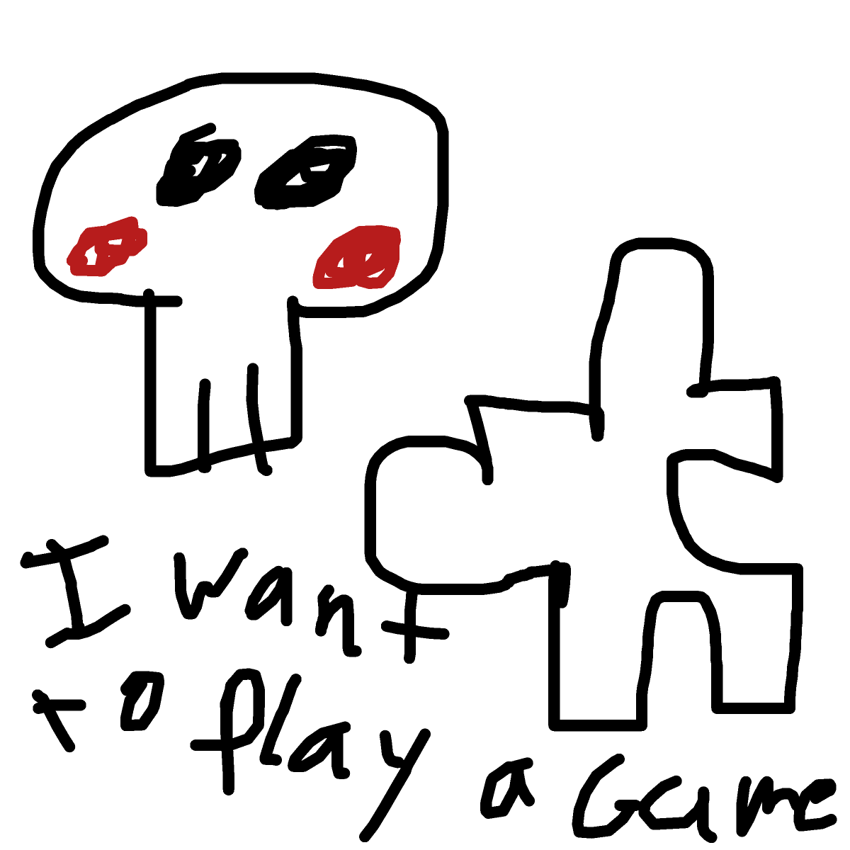 Jigsaw Piece drawing by juice