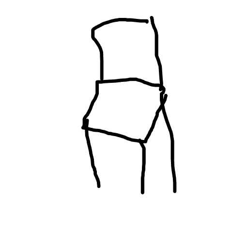 Chair drawing by rose