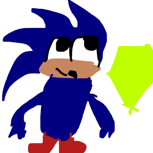 Sonic drawing by pink-great-charm