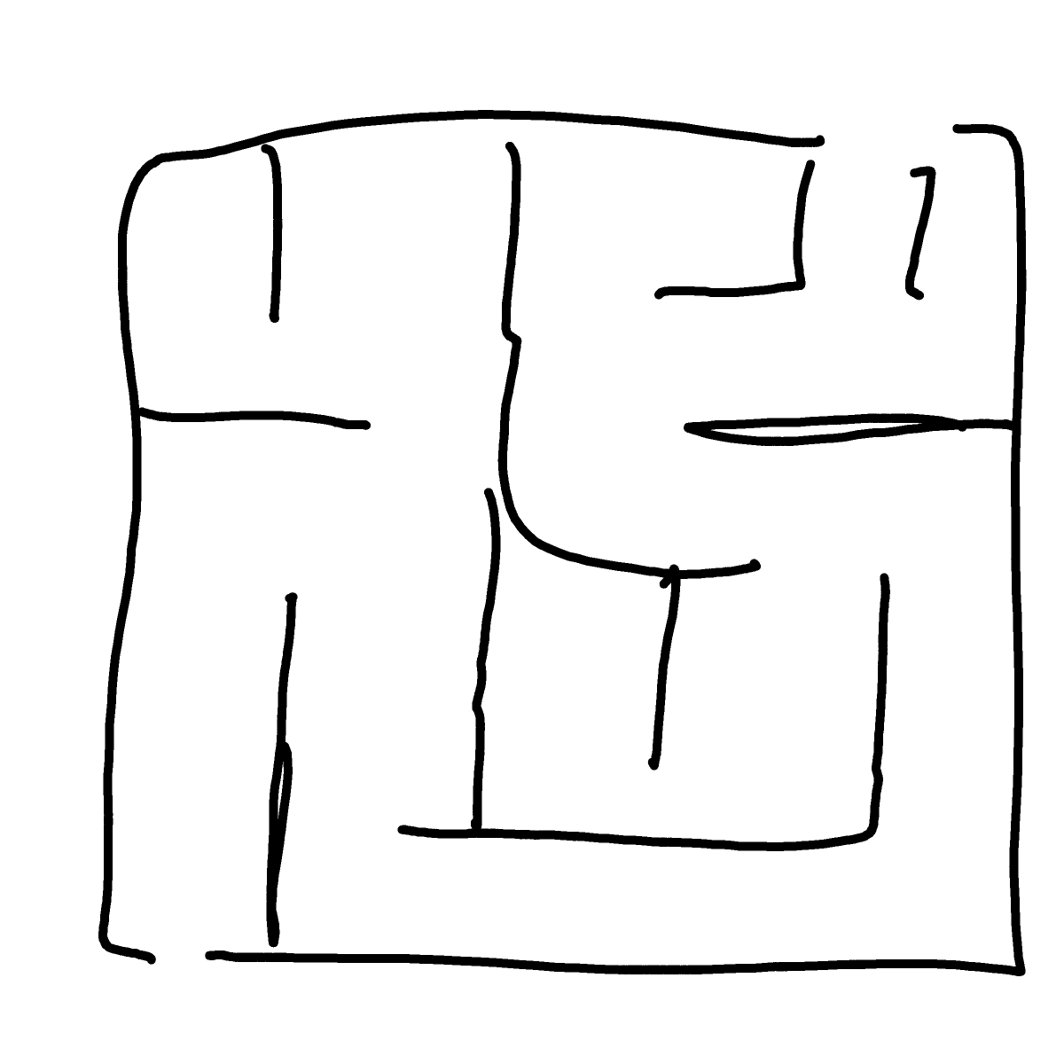 Maze drawing by Guardianoflives