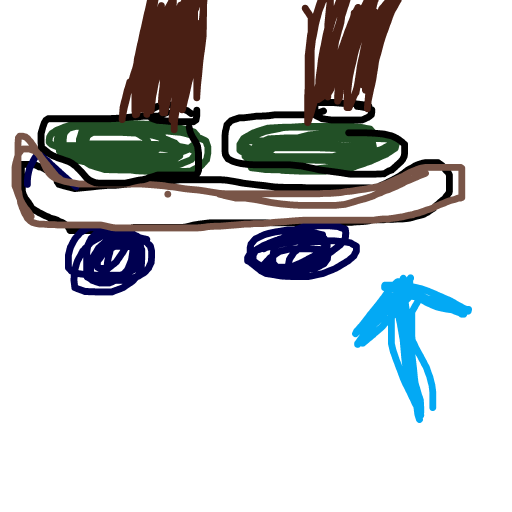Skateboard drawing by babitheartist