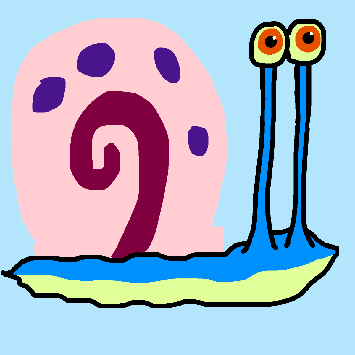 Snail drawing by ms lady