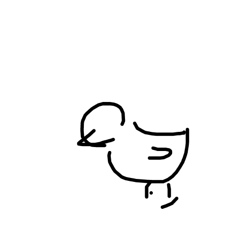 Chick drawing by lili
