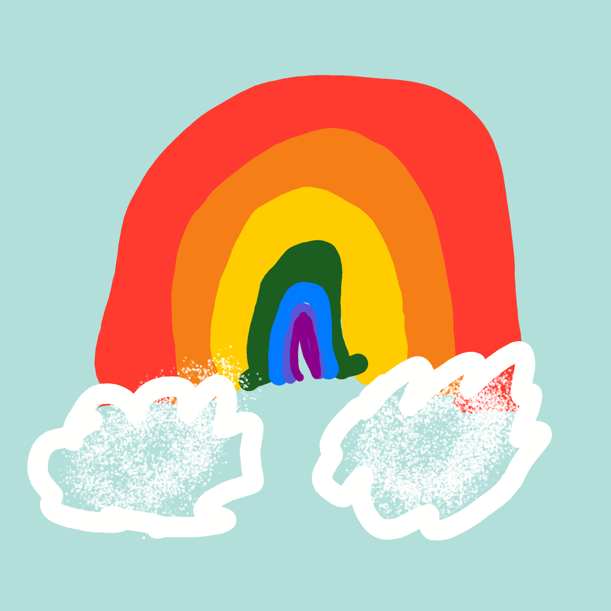 Rainbow drawing by sonic-amber-way