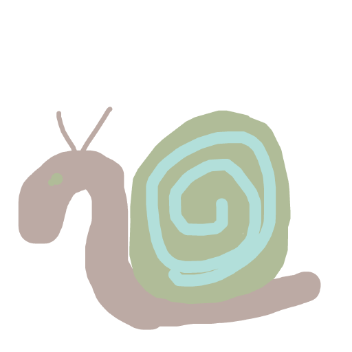 Snail drawing by misha