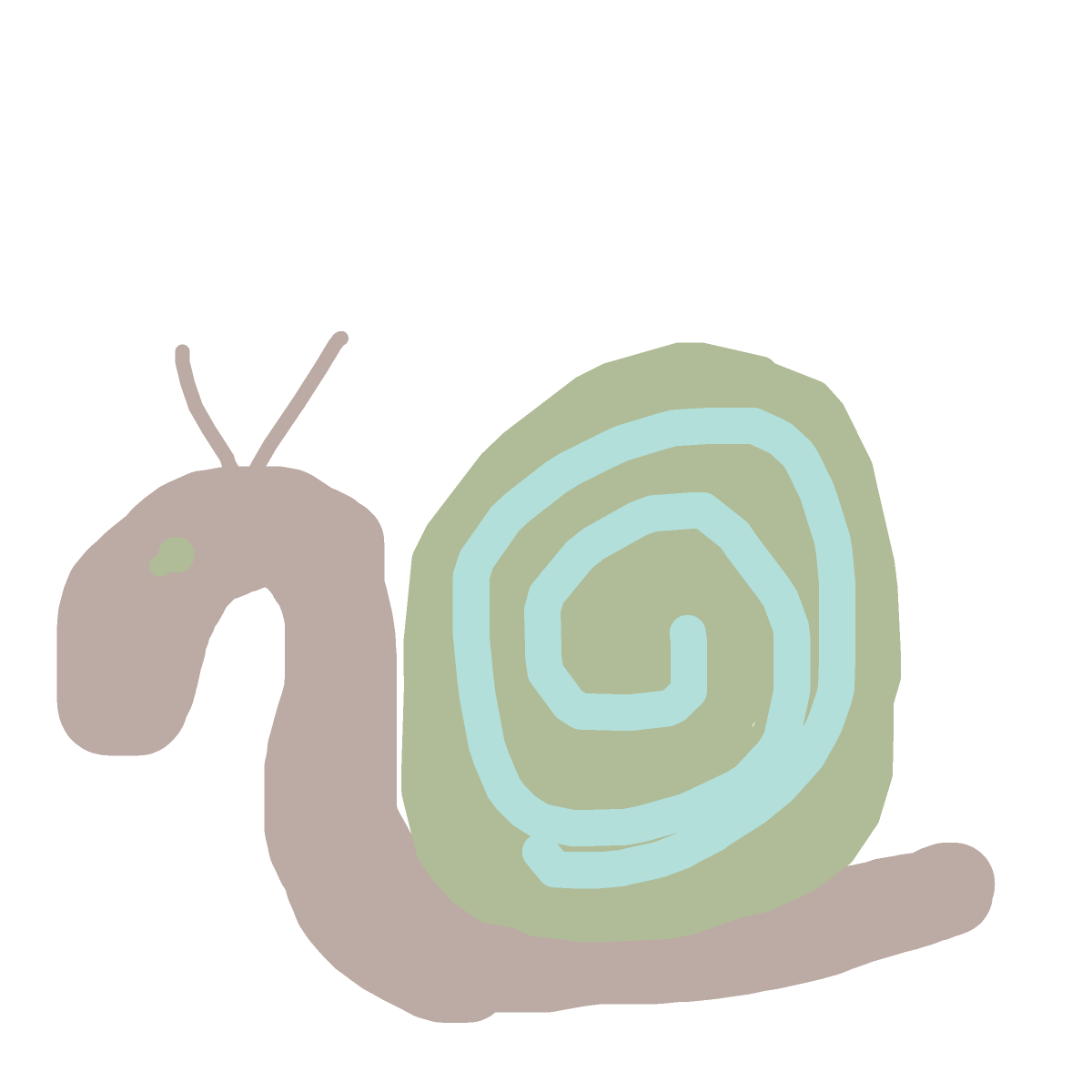 Snail drawing by misha