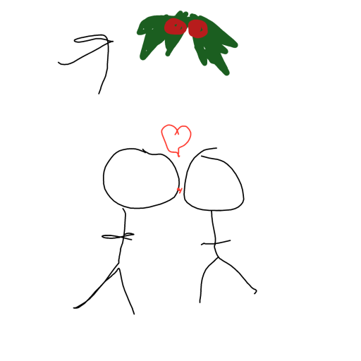 Mistletoe drawing by Guardianoflives