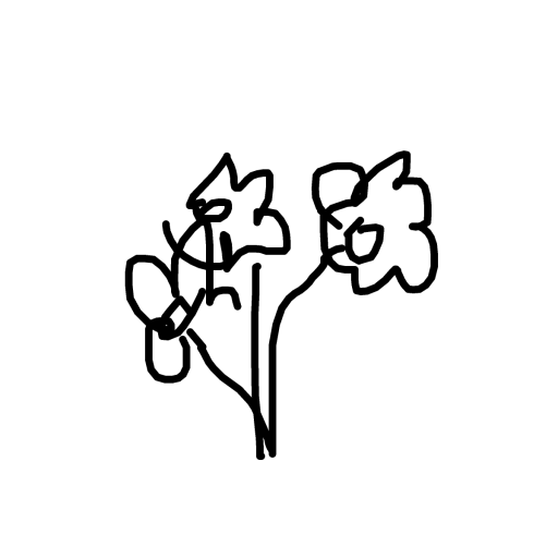 Bouquet drawing by bia