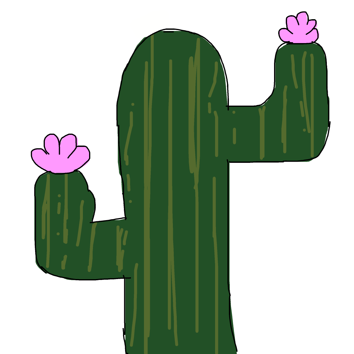 Cactus drawing by spleenonlean