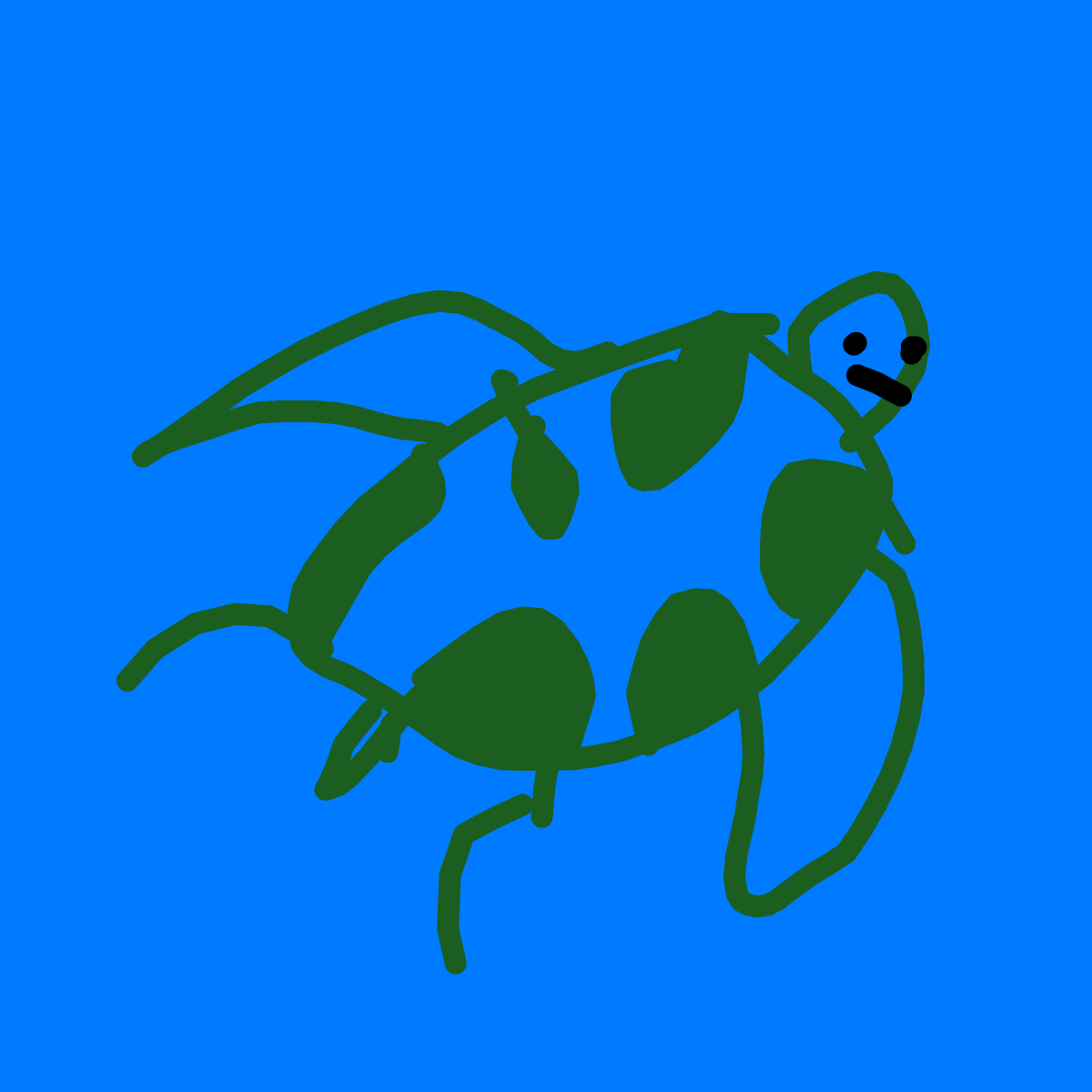 Turtle drawing by Juls