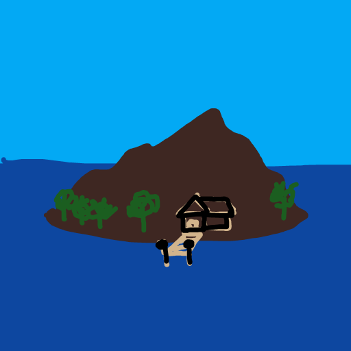 Island drawing by doublem