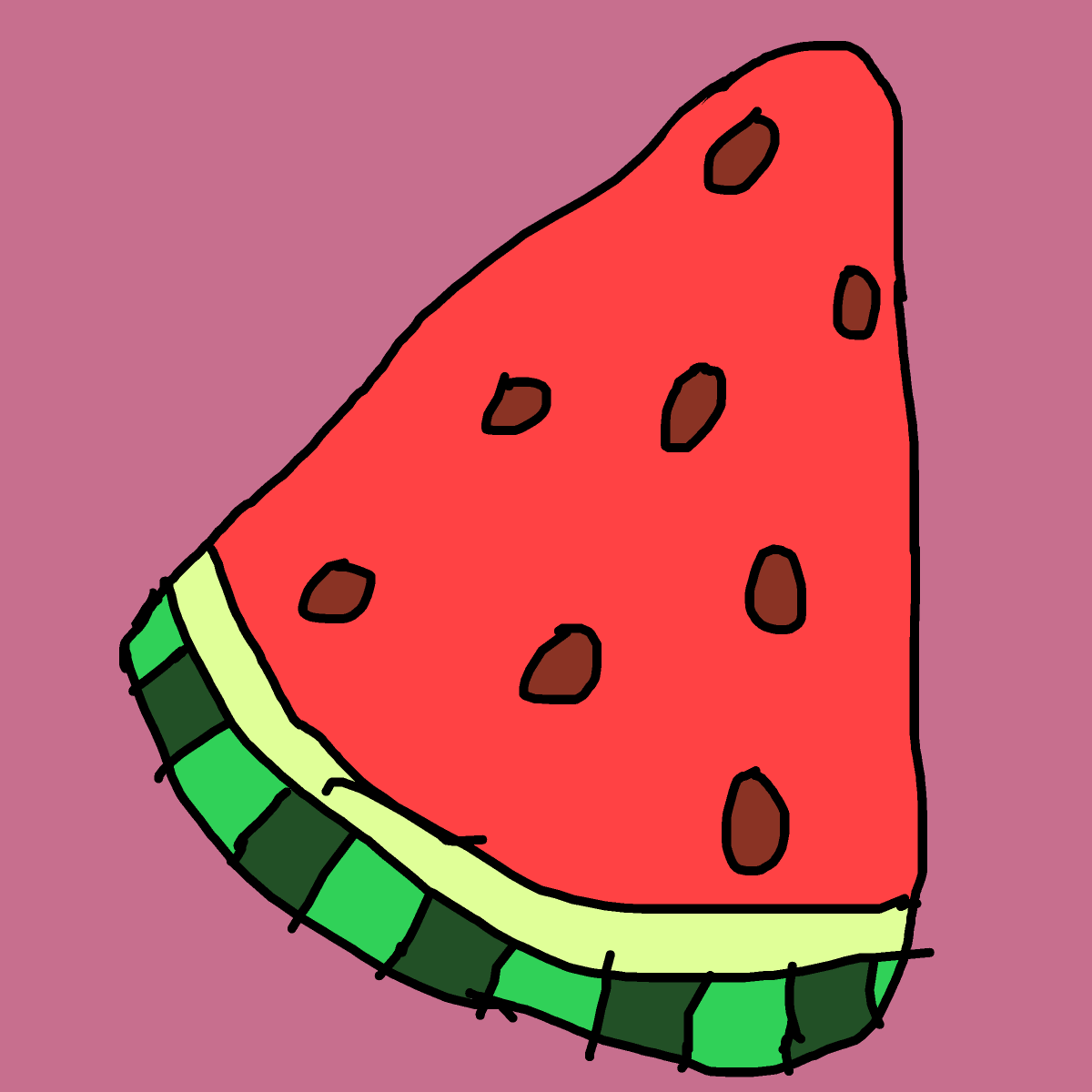 Watermelon drawing by dan
