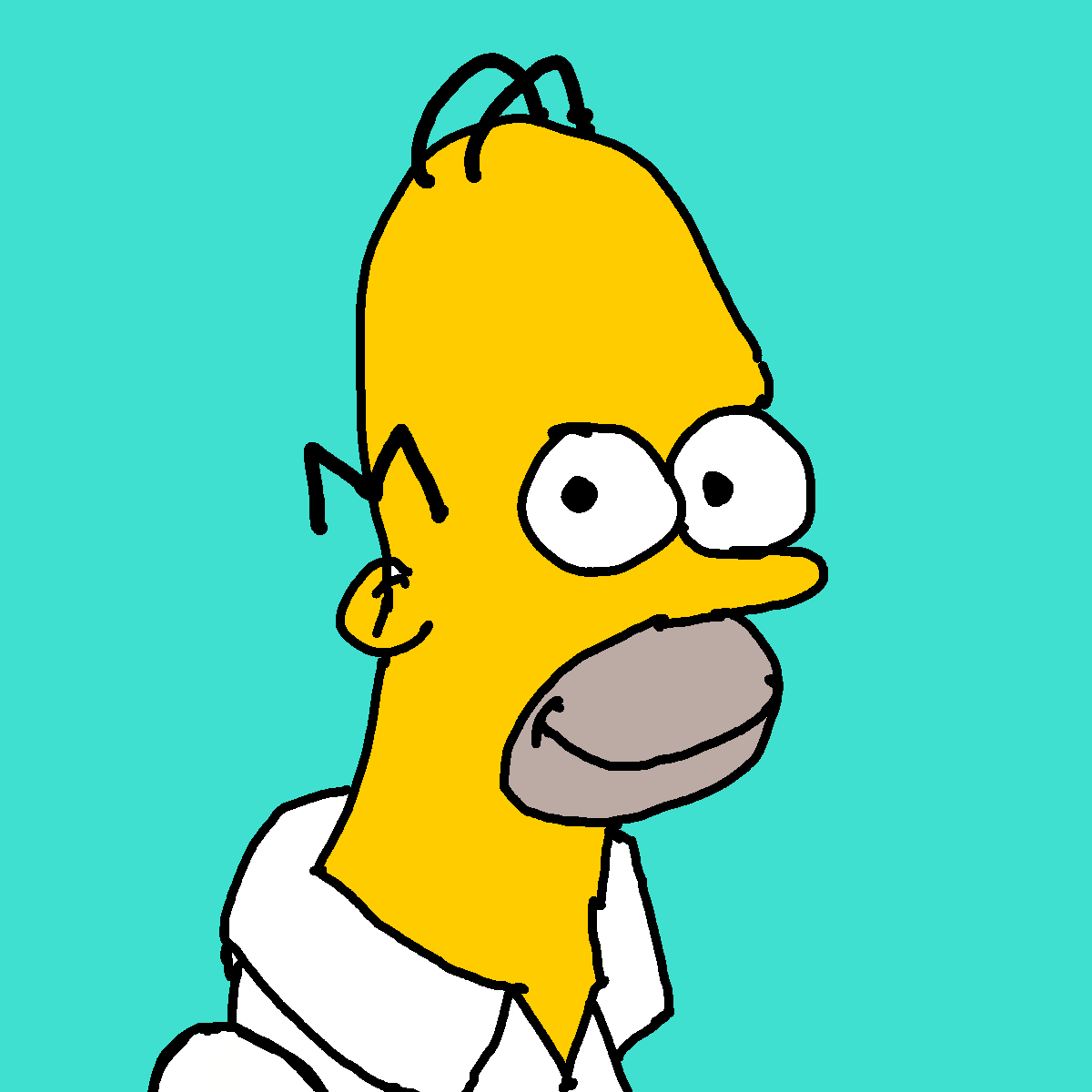 Homer drawing by Meepmorp