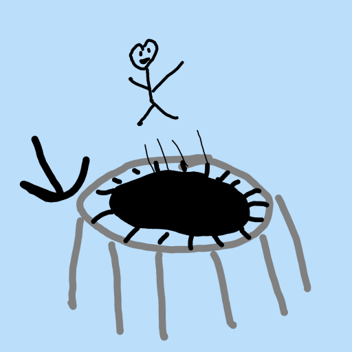 Trampoline drawing by ismael