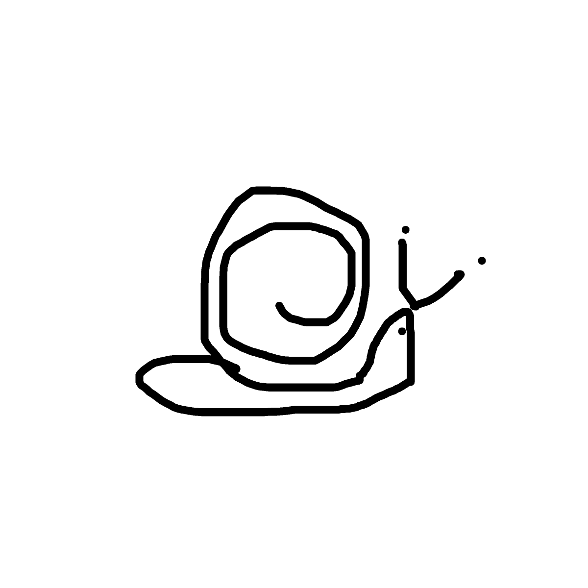 Snail drawing by ice-pure-realm