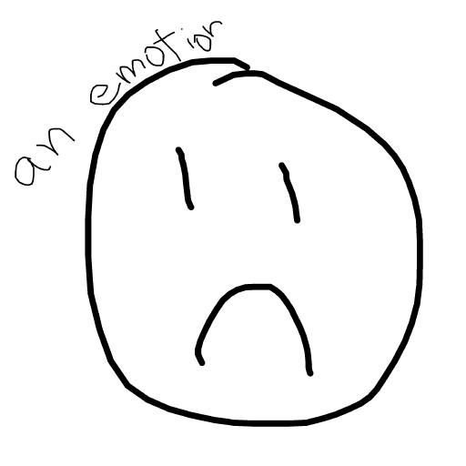 Sadness drawing by vale