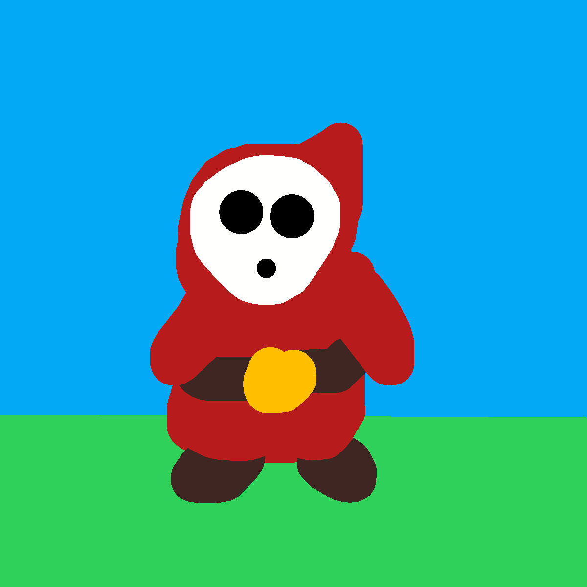 Shy Guy drawing by jashezilla