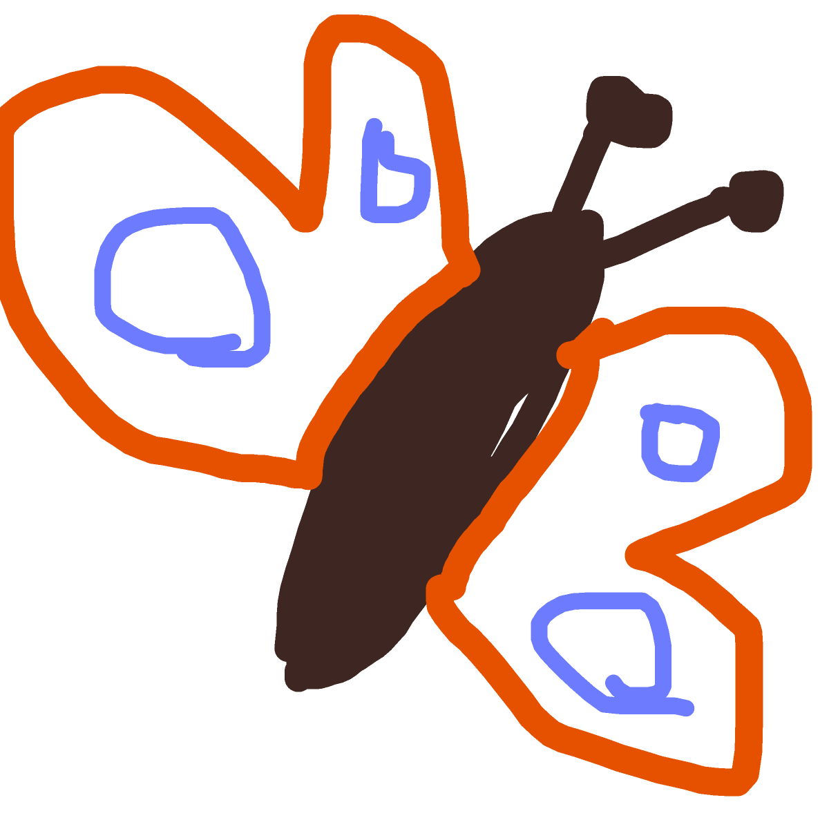 Butterfly drawing by wide-fair-duke