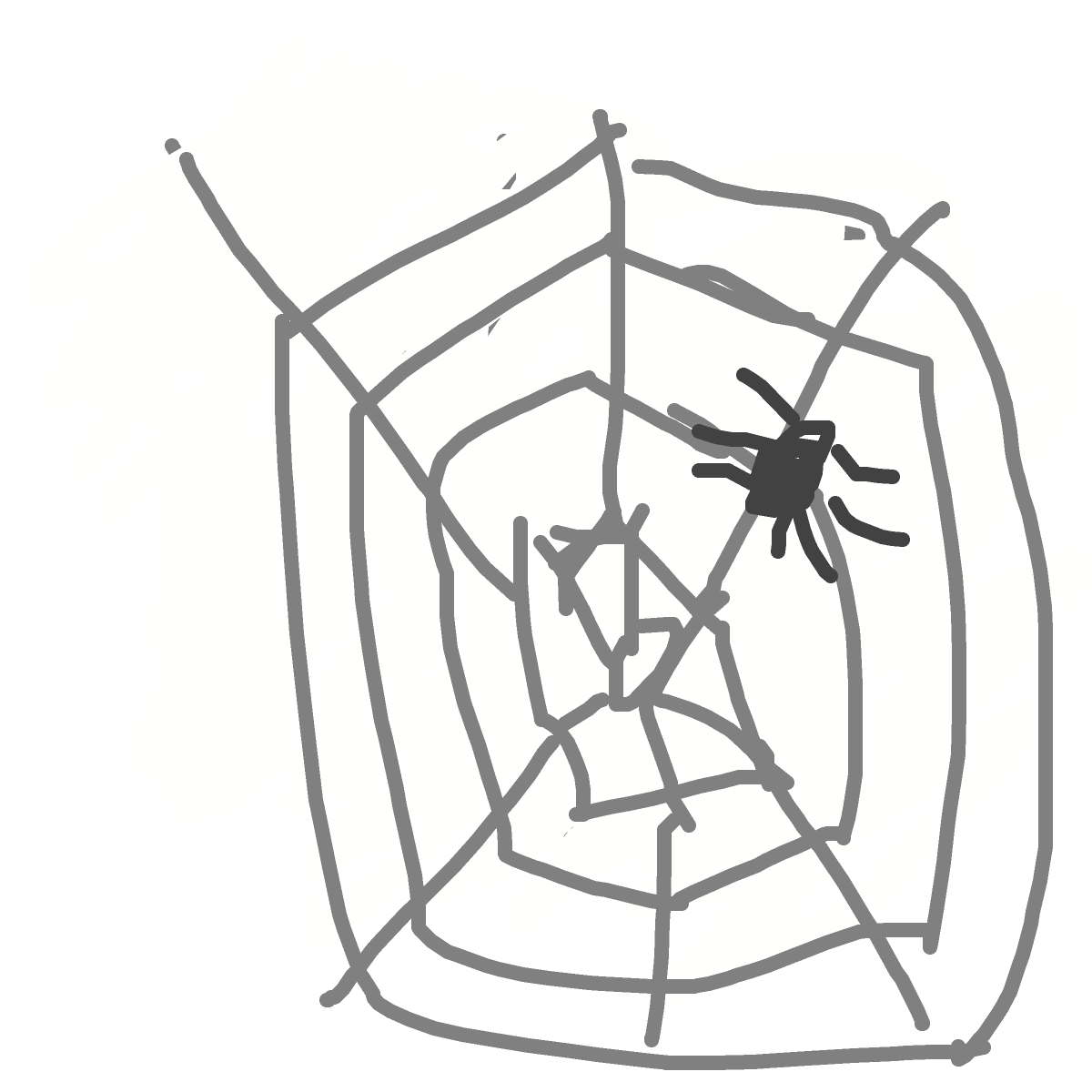 Spider Web drawing by live-quick-flux