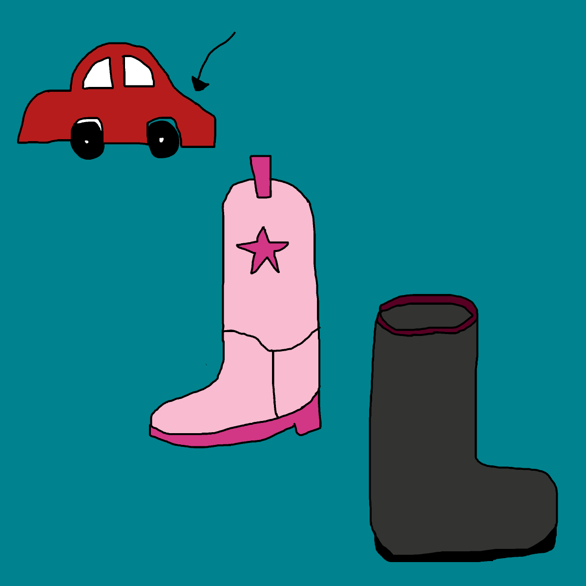 Boots drawing by krissywissy