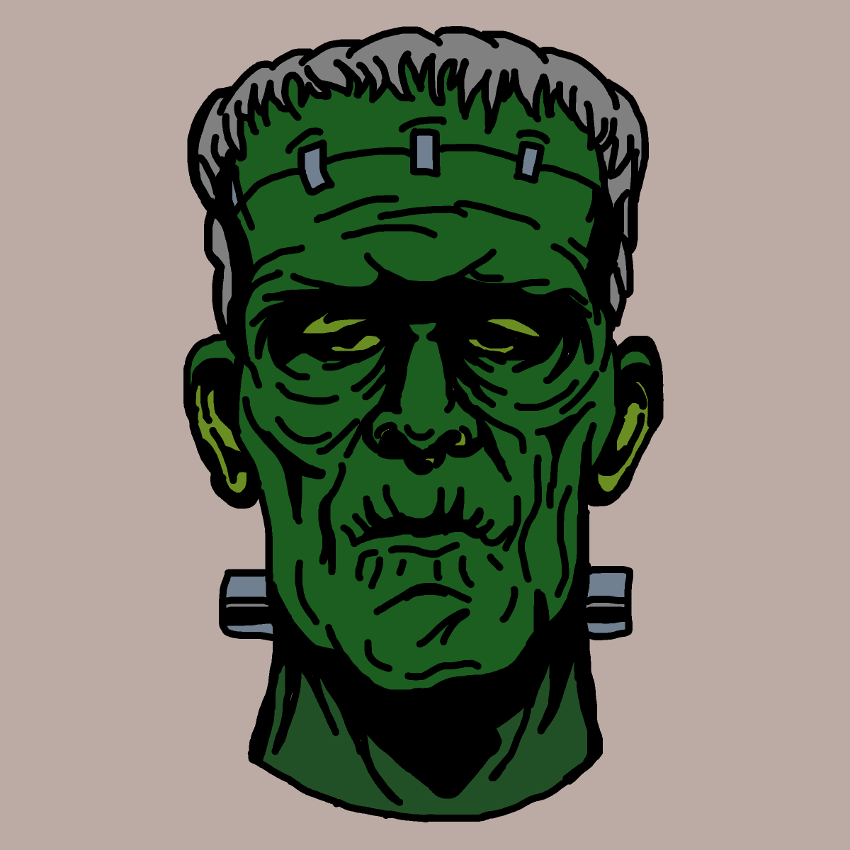 Frankenstein drawing by monthra