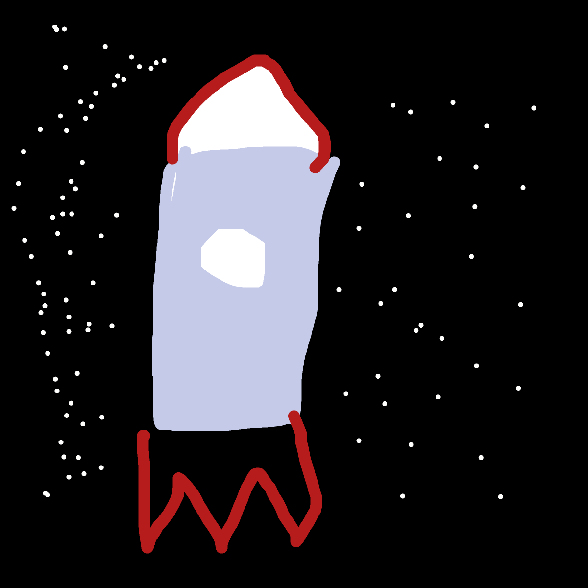 Rocket drawing by copper-color-sketch