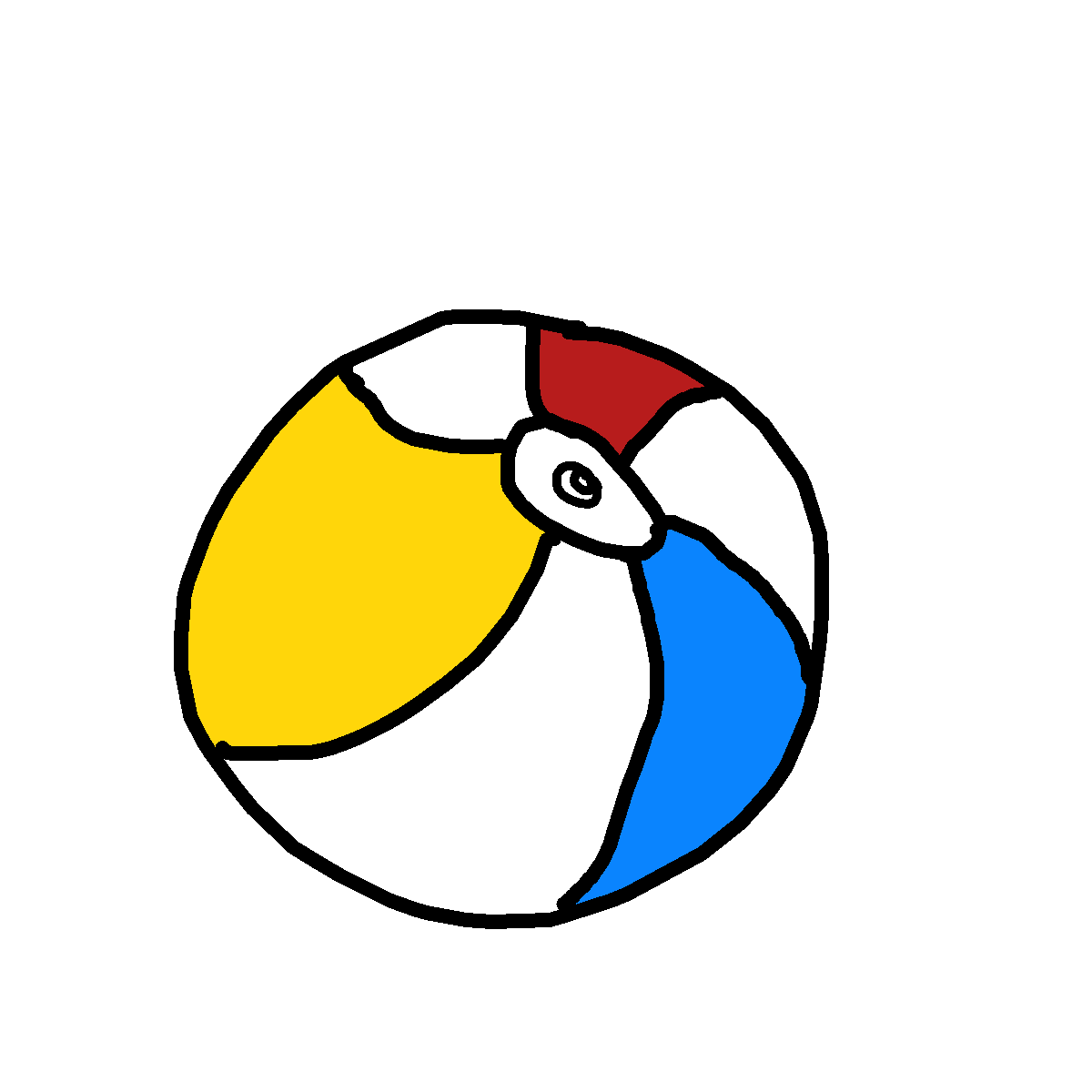 Beach Ball drawing by nammy