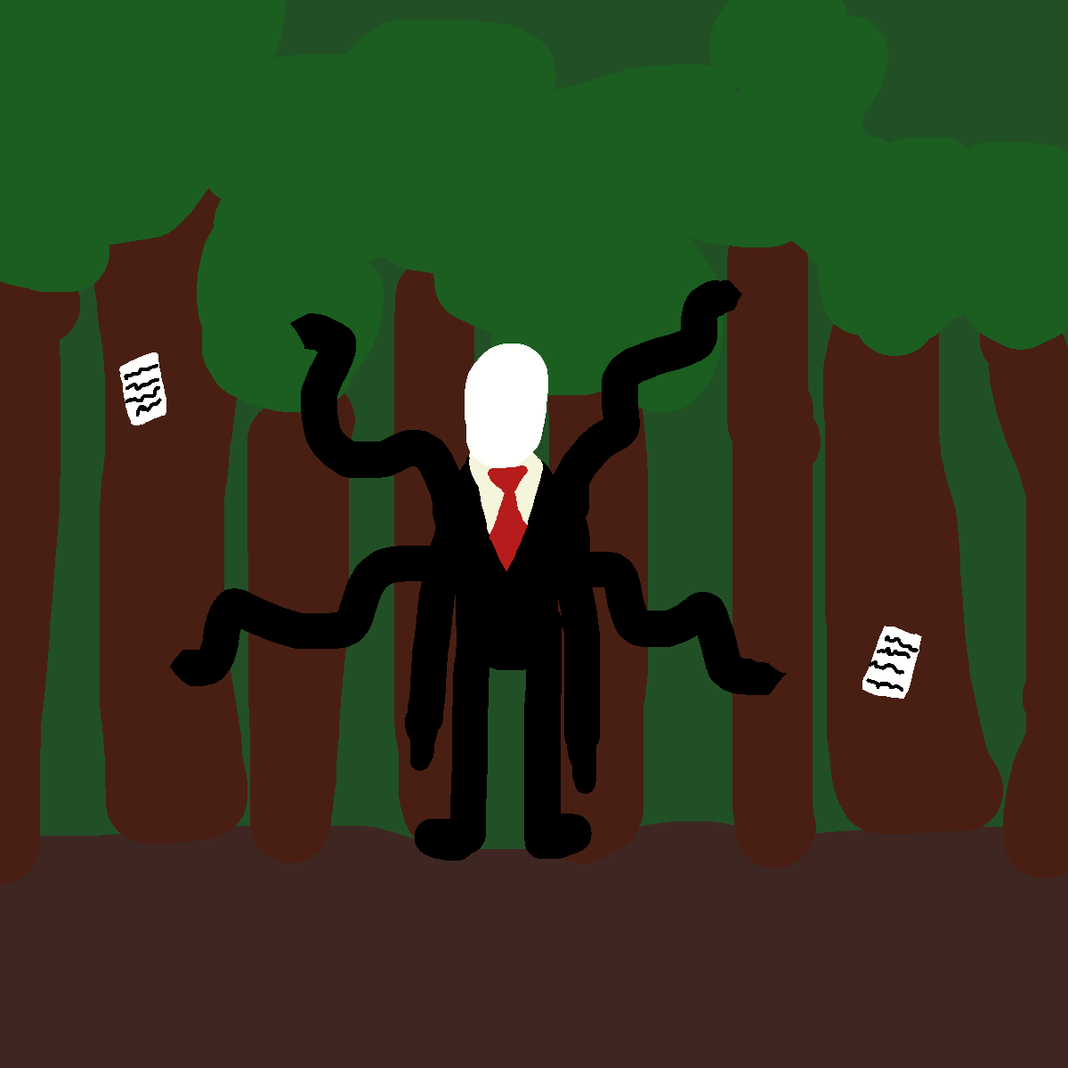 Slender Man drawing by jashezilla
