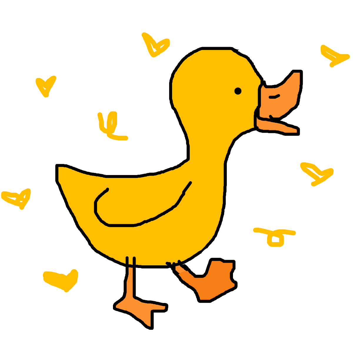 Duck drawing by kikiluvs