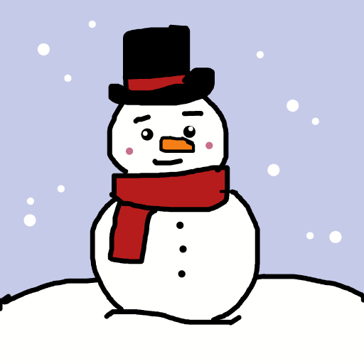 Snowman drawing by kikiluvs