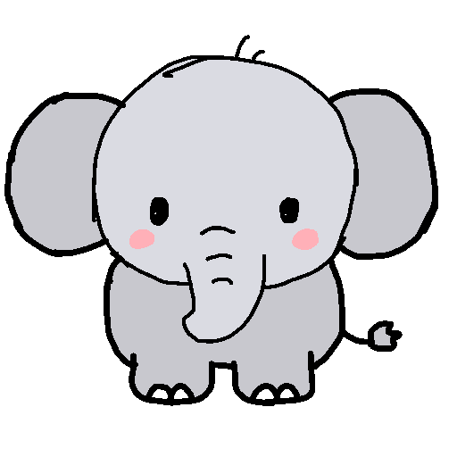Elephant drawing by kyle