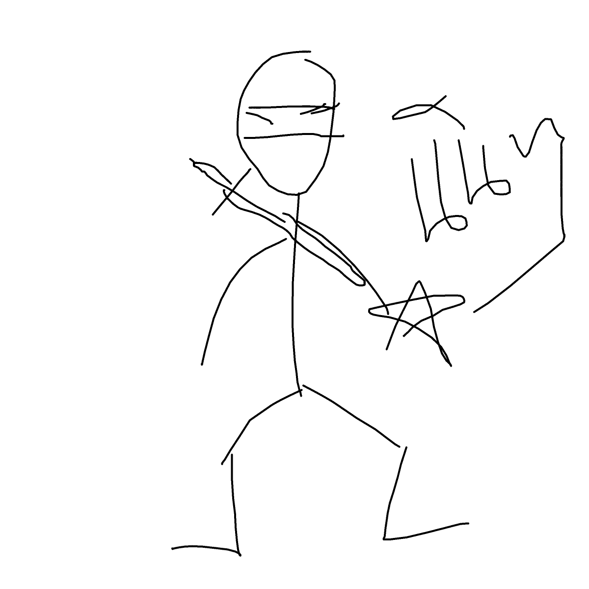 Ninja drawing by jukgaa