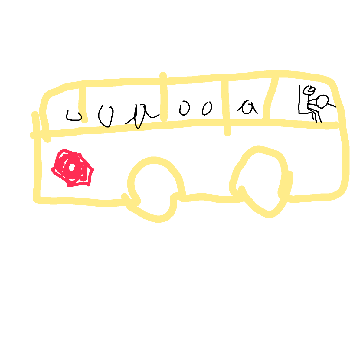 School Bus drawing by Mr Doodles